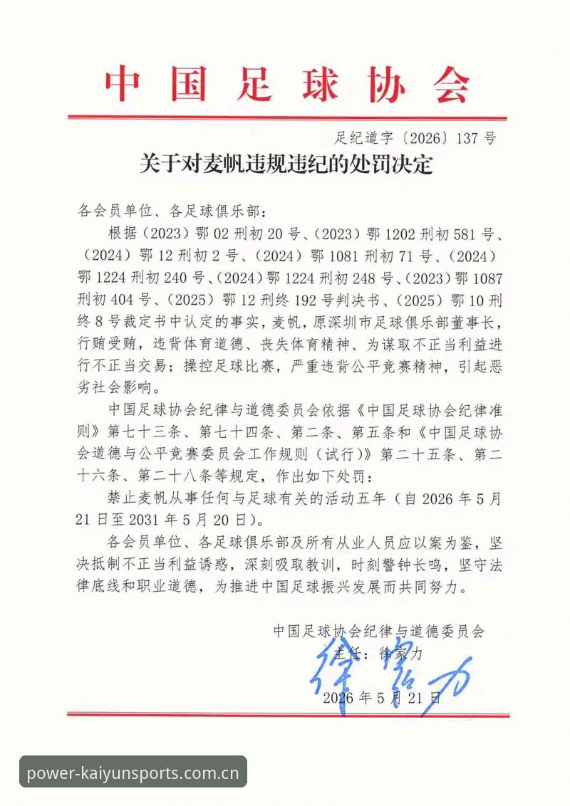 凯运体育体育服务常见问题 中国足协第三批禁足名单深度解读:足球腐败整治完整指南